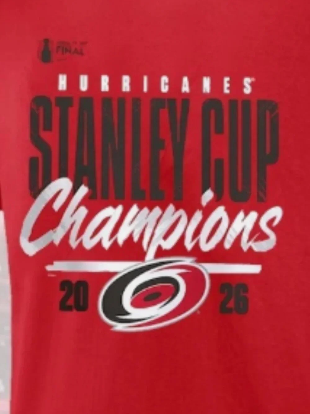 Carolina Hurricanes 2026 Stanley Cup Champions Red T-Shirt